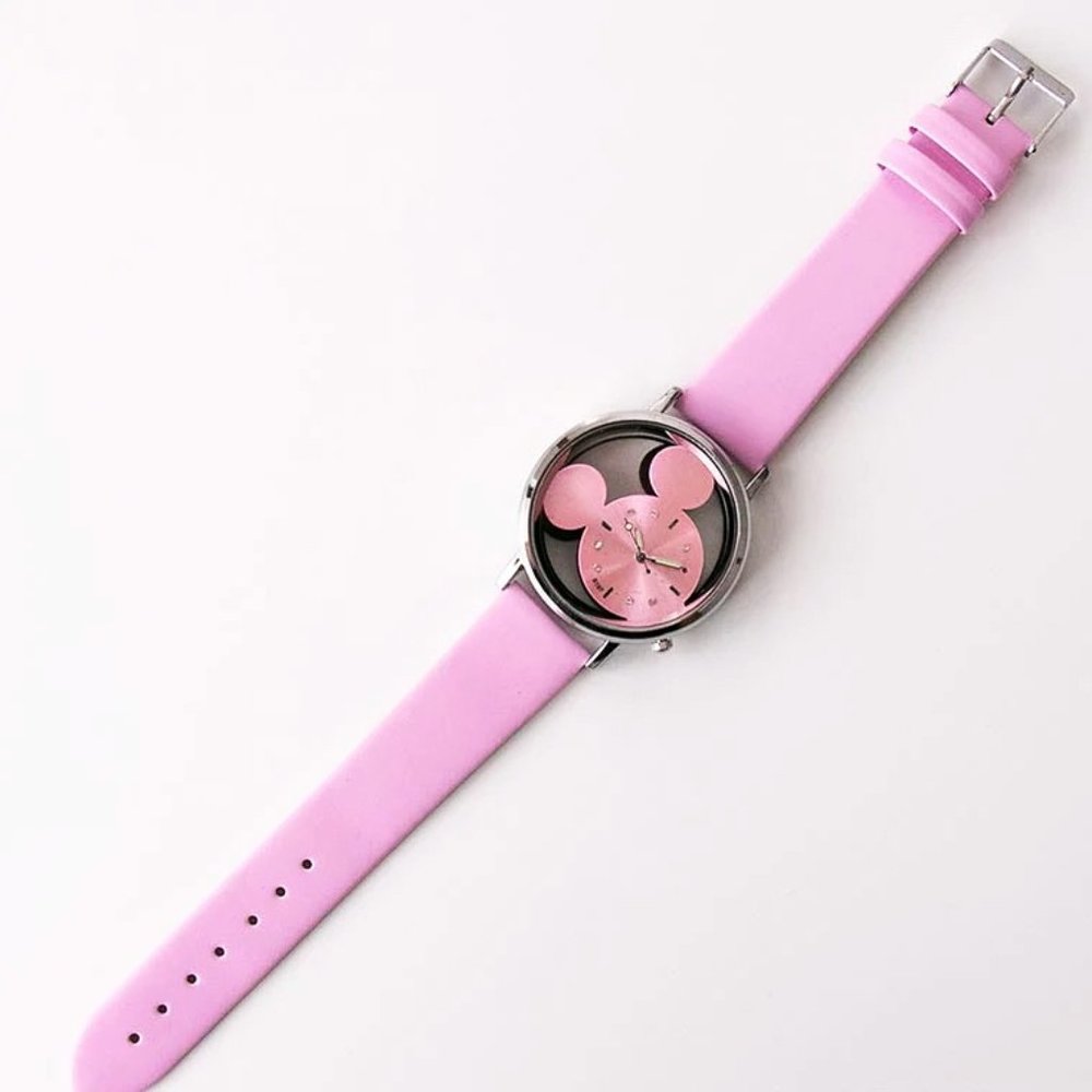 Pink Mouse Ears Hollow Watch NWT - Picture 6 of 7